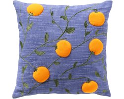 Dutch Decor MANDARIN - kussenhoes 45x45 cm - mandarijnen - Pale Iris - paars - met rits - zonder binnenkussen