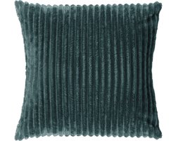 Dutch Decor MART - kussenhoes 45x45 cm - zacht ribfluweel - corduroy - Sagebrush Green - groen - met rits - zonder binnenkussen