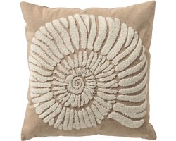 Dutch Decor MORGAN - Sierkussen 45x45 cm - Irish Cream - beige - Inclusief binnenkussen