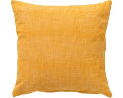 Dutch Decor NATURA - sierkussen 45x45 cm - 100% biologisch katoen - Golden Glow - geel - Inclusief binnenkussen - Luxe kussens voor woonkamer & bank