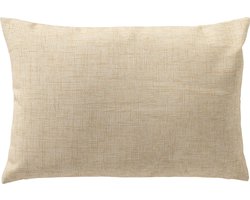 Dutch Decor NERIDA - Buitenkussen 40x60 cm - waterafstotend en uv-bestendig - Creme Brulee - beige