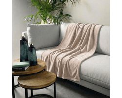 Dutch Decor - OWEN - plaid 130x160 cm - coral fleece deken - heerlijk zacht - Pumice Stone - beige