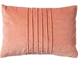 Dutch Decor PAX - kussenhoes 40x60 cm - velvet - 100% katoen - Muted Clay - roze - met rits - zonder binnenkussen