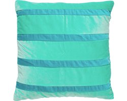 Dutch Decor PEMM - kussenhoes 45x45 cm - velvet - Beveled Glass - groen, blauw - met rits - zonder binnenkussen
