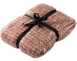 Dutch Decor - PHOEBE - plaid 140x180 cm - gemêleerd - Pomegranate - rood