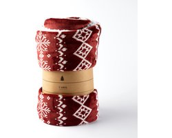 Dutch Decor - Plaid 'Carol' (150cm x 200cm) - Biking Red