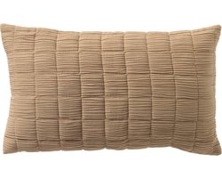 Dutch Decor REZA - Sierkussen 30x50 cm - Irish Cream - beige - Inclusief binnenkussen - Luxe kussens voor woonkamer & bank