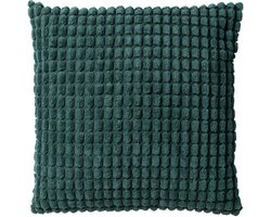 Dutch Decor ROME - sierkussen 45x45 cm - effen kleur - 3D-structuur - Sagebrush Green - groen - Inclusief binnenkussen - Luxe kussens voor woonkamer & bank