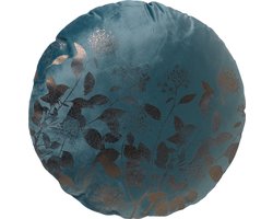 Dutch Decor - ROSIE - Sierkussen rond Ø45 cm Sagebrush Green - velvet - groen