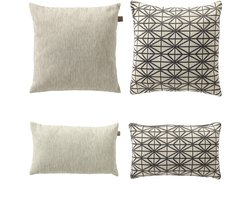 Dutch Decor Set van 4 sierkussens - 45x45 cm - 30x50 cm - Dutch Decor - Inclusief binnenkussens - waterafstotend en uv-bestendig - ook voor buitengebruik
