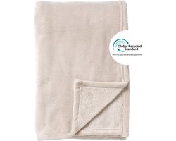 Dutch Decor - SIDNEY - plaid 140x180 cm - fleece deken - 100% gerecycled polyester - Pumice Stone - beige