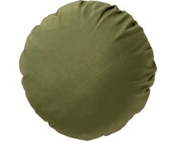 Dutch Decor - SOL - Buitenkussen rond Ø40 cm - waterafstotend en uv-bestendig - Olive Branch - groen