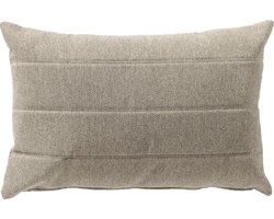 Dutch Decor TALIA - kussenhoes outdoor 40x60 cm - waterafstotend en uv-bestendig - Pumice Stone - taupe