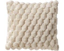 Dutch Decor VIVA - sierkussen 45x45 cm - superzacht - 100% gerecycled - pumice / beige / greige - Inclusief binnenkussen - Luxe kussens voor woonkamer & bank