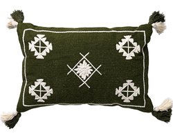 Dutch Decor ZUCO - sierkussen 40x60 cm - 100% katoen - Chive - groen - Inclusief binnenkussen - Luxe kussens voor woonkamer & bank