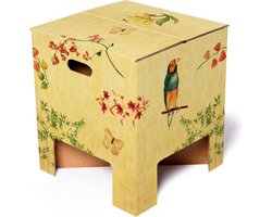 Dutch Design Brand - Dutch Design Chair - kartonnen krukje - Japan- Bamboe - Bloesem - Japanese Blossom