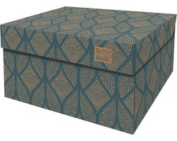 Dutch Design Brand - Dutch Design Storage Box - Opbergdoos - Opbergbox - Bewaardoos - Bogen - Cordoba Petrol