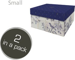 Dutch Design Brand - Dutch Design Storage Box Small - Opbergdoos - Opbergbox - Bewaardoos - Delfs Blauw - Holland - Tegeltjes - Royal Dutch