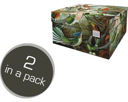 Dutch Design Brand - Dutch Design Storage Box Small - Opbergdoos - Opbergbox - Bewaardoos - Planten, Jungle, Kolibries - Art of Nature
