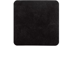 Dutch House Bidetmat Caen - Bidetmat 60x60cm - Zwart - Antislip - Badmatten - Anti Slip Douchemat - Badkamer Mat - Snel Absorberend - Snel Drogende Badmat - Bidetmat - WC mat - Toiletmat voor hangend toilet
