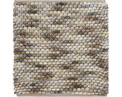 Dutch House Bidetmat Caorle - Bidetmat 60x60cm - Brown mixed - Antislip - Badmatten - Anti Slip Douchemat - Badkamer Mat - Snel Absorberend - Snel Drogende Badmat - Bidetmat - WC mat - Toiletmat voor hangend toilet