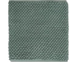 Dutch House Bidetmat Caorle - Bidetmat 60x60cm - Green - Antislip - Badmatten - Anti Slip Douchemat - Badkamer Mat - Snel Absorberend - Snel Drogende Badmat - Bidetmat - WC mat - Toiletmat voor hangend toilet