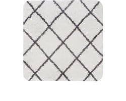 Dutch House Bidetmat Menton - Bidetmat 60x60cm - Wit - Antislip - Badmatten - Anti Slip Douchemat - Badkamer Mat - Snel Absorberend - Snel Drogende Badmat - Bidetmat - WC mat - Toiletmat voor hangend toilet