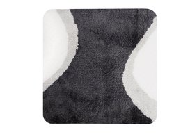 Dutch House Bidetmat Metz - Bidetmat 60x60 - Grijs - Antislip - Badmatten - Anti Slip Douchemat - Badkamer Mat - Snel Absorberend - Snel Drogende Badmat - Bidetmat - WC mat - Toiletmat voor hangend toilet