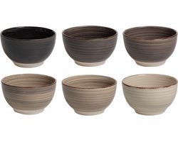 Dutch Kitchen- Kleine Kommen - Schaal - Vintage Loft ø 12 cm - 6 Stuks - Aardewerk