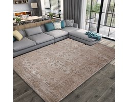 Dutch Lifestyle Durban - Katoen - Vloerkleed - 160x230 cm - Beige