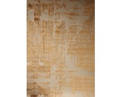 Dutch Lifestyle - Lux 1 Beige/goud - Viscose/Katoen - Vloerkleed - Beige/Goud
