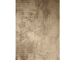 Dutch Lifestyle - Lux 2 Beige/grijs- Viscose/Katoen - Vloerkleed - Beige/Grijs