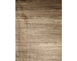 Dutch Lifestyle - Lux 3 Zwart/grijs - Viscose/Katoen - Vloerkleed - Zwart/Grijs