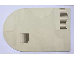 Dutch Lifestyle - Vloerkleed Form creme/beige 160x230cm