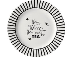 Dutch Rose Gebakbord Happy Tea - Ø18cm