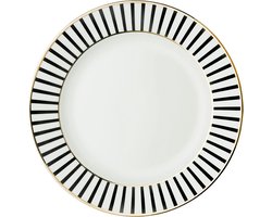 Dutch Rose Loft - Dutch Rose Bord Plat 21 cm Streep Goud