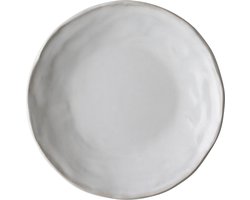 Dutch Rose Organic Borden - Plat - Ø 21,5cm - Wit