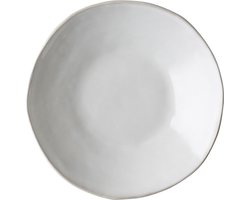 Dutch Rose Organic Diepe borden - Pastabord - Ø 23,5 cm - Stoneware Handgemaakt - Wit