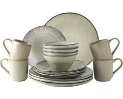 Dutch Rose Organic - Dutch Rose Giftset 16 Delig Servies Creme