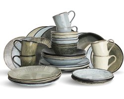 Dutch Rose Organic - Dutch Rose Set 36 Delig Servies Assorti