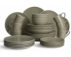 Dutch Rose Organic Dutch Rose Set 54 Delig Servies Olijf