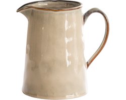 Dutch Rose Organic Kan - Stoneware Handgemaakt - Creme 1.6 Liter