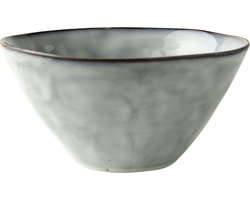 Dutch Rose Organic Kommen - Ø14 cm - Stoneware Handgemaakt - Blauw