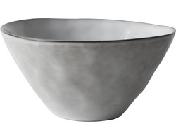 Dutch Rose Organic Kommen - Ø14 cm - Stoneware Handgemaakt - Licht Grijs