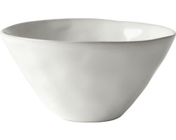 Dutch Rose Organic Kommen - Schaaltjes - Ø14cm - Stoneware Handgemaakt - Wit