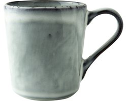 Dutch Rose Organic Mok 39 cl.- Theemok - Koffiemok - Stoneware Handgemaakt - Blauw