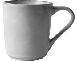 Dutch Rose Organic Mok - Theemok - Koffiemok - Licht Grijs - Stoneware Handgemaakt - 39 cl.