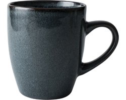 Dutch Rose Serenity Mok - Theemok - Koffiemok - Stoneware Handgemaakt -Blauw 25 cl.