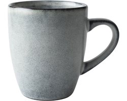 Dutch Rose Serenity Mok - Theemok - Koffiemok - Stoneware Handgemaakt -Grijs 25 cl.