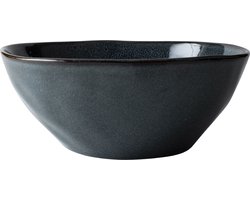 Dutch Rose Serenity Schaal - Serveerschaal - 24cm - Stoneware Handgemaakt - Blauw